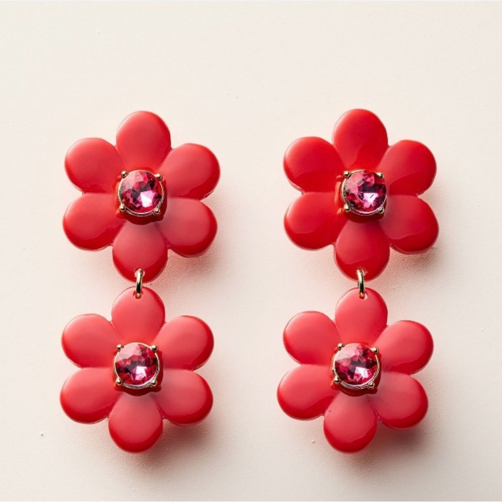 Kate Spade NY Target Red Floral Earrings